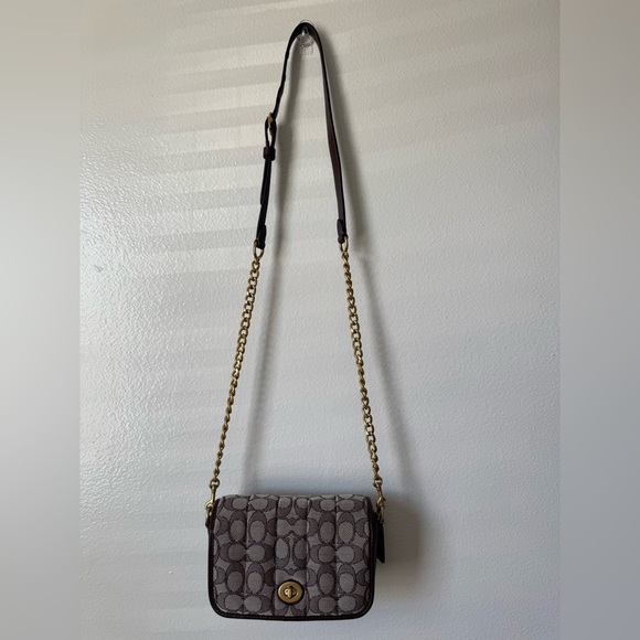 Coach Dinky 18 In Signature Jacquard With Quilting - Picture 10 of 17